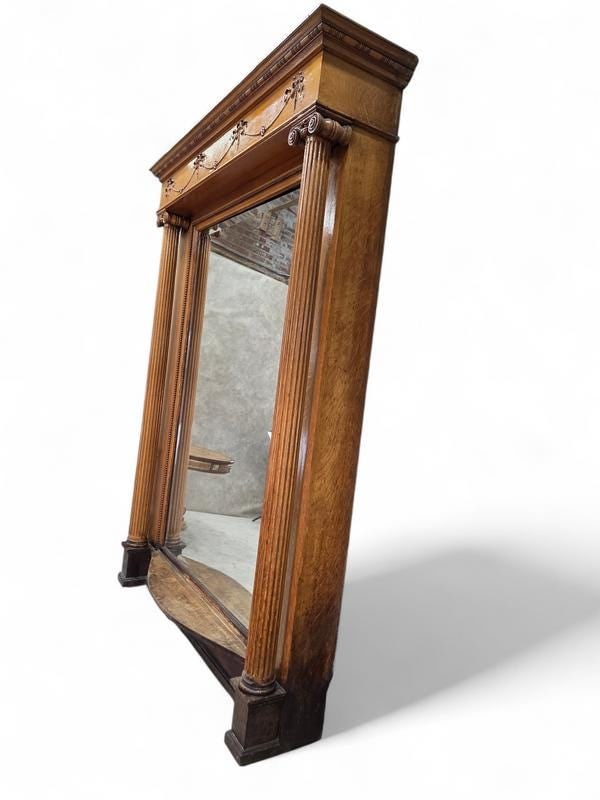 Antique Victorian Style Architectural Salvage Beveled Pier Mirror - 5