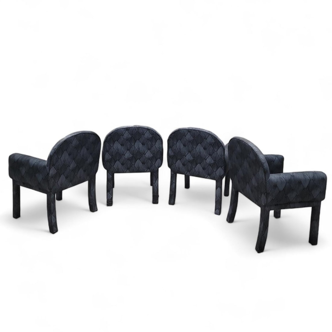 Vintage Postmodern Deco Style Dining Chairs - Set of 8 - 5