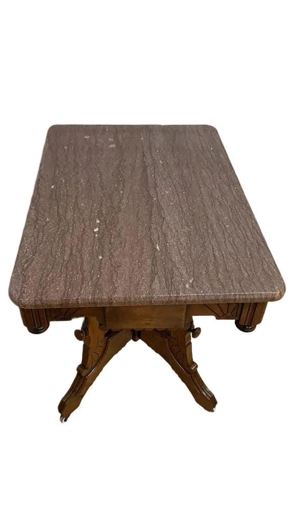 Antique Victorian Eastlake Style Carved Accent Table - 6