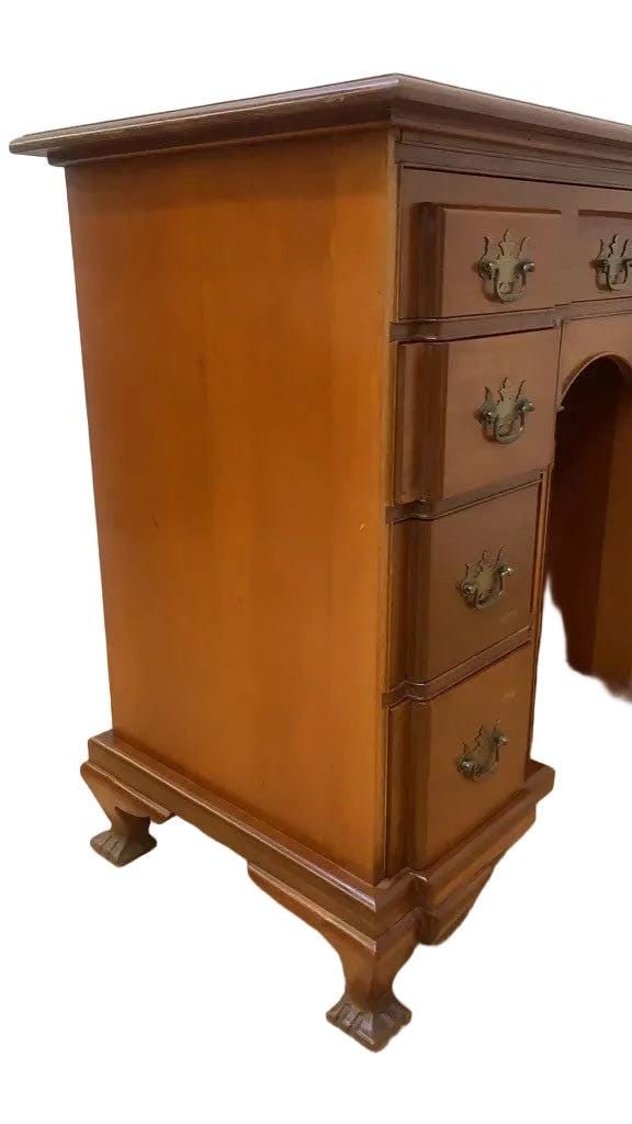 Antique George III Style Kneehole Dressing Desk - 5