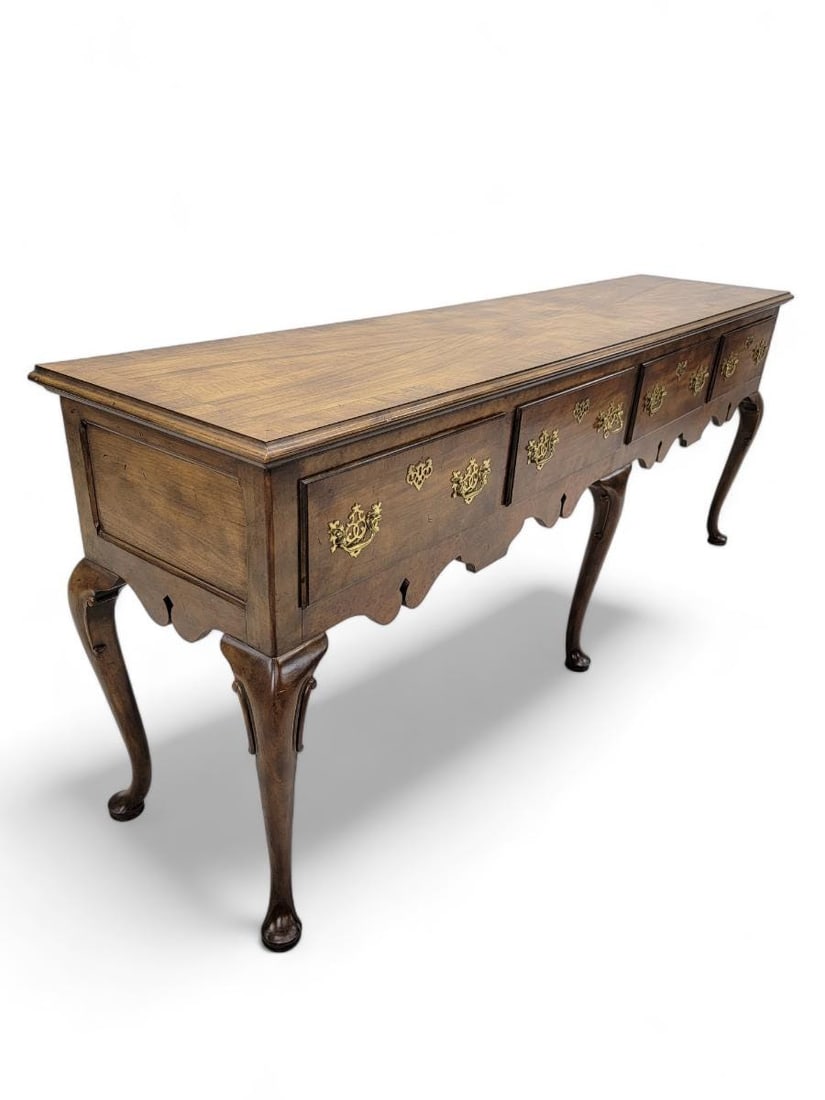 Vintage Queen Anne Style Console Table by Baker Furniture - 3