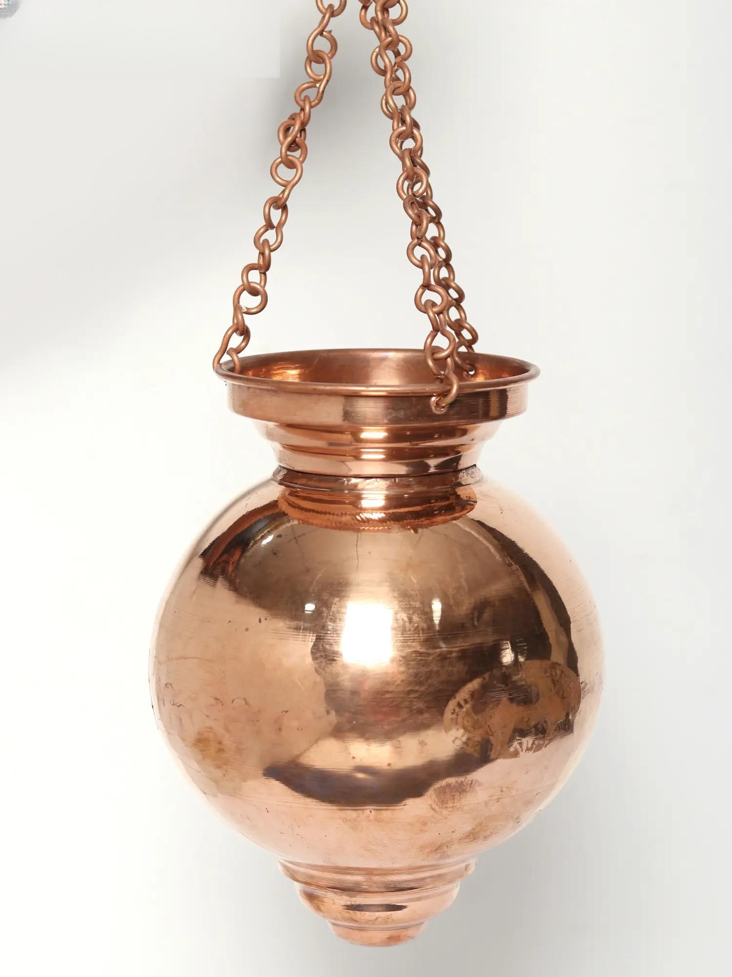 Hanging Shirodhara Pot In Copper | Made In India - 2