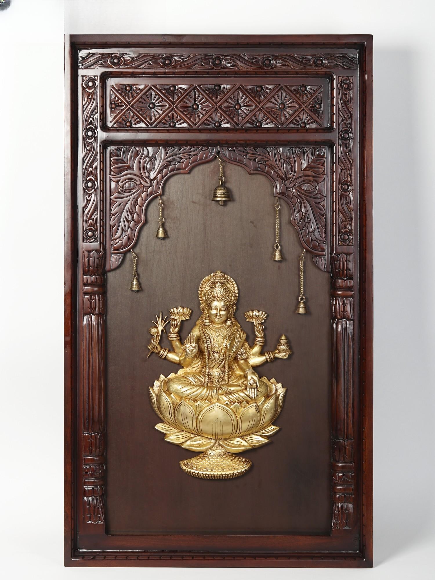 47" Beautiful Goddess Lakshmi | Wood Wall Hanging Frame: Title: 47" Beautiful Goddess Lakshmi | Wood Wall Hanging Frame Description: Reference: itemcode: DDF450 Reserve: $1,030.00 Shipping: Domestic: Flat-rate of $114.00 to anywhere within the contiguous U.