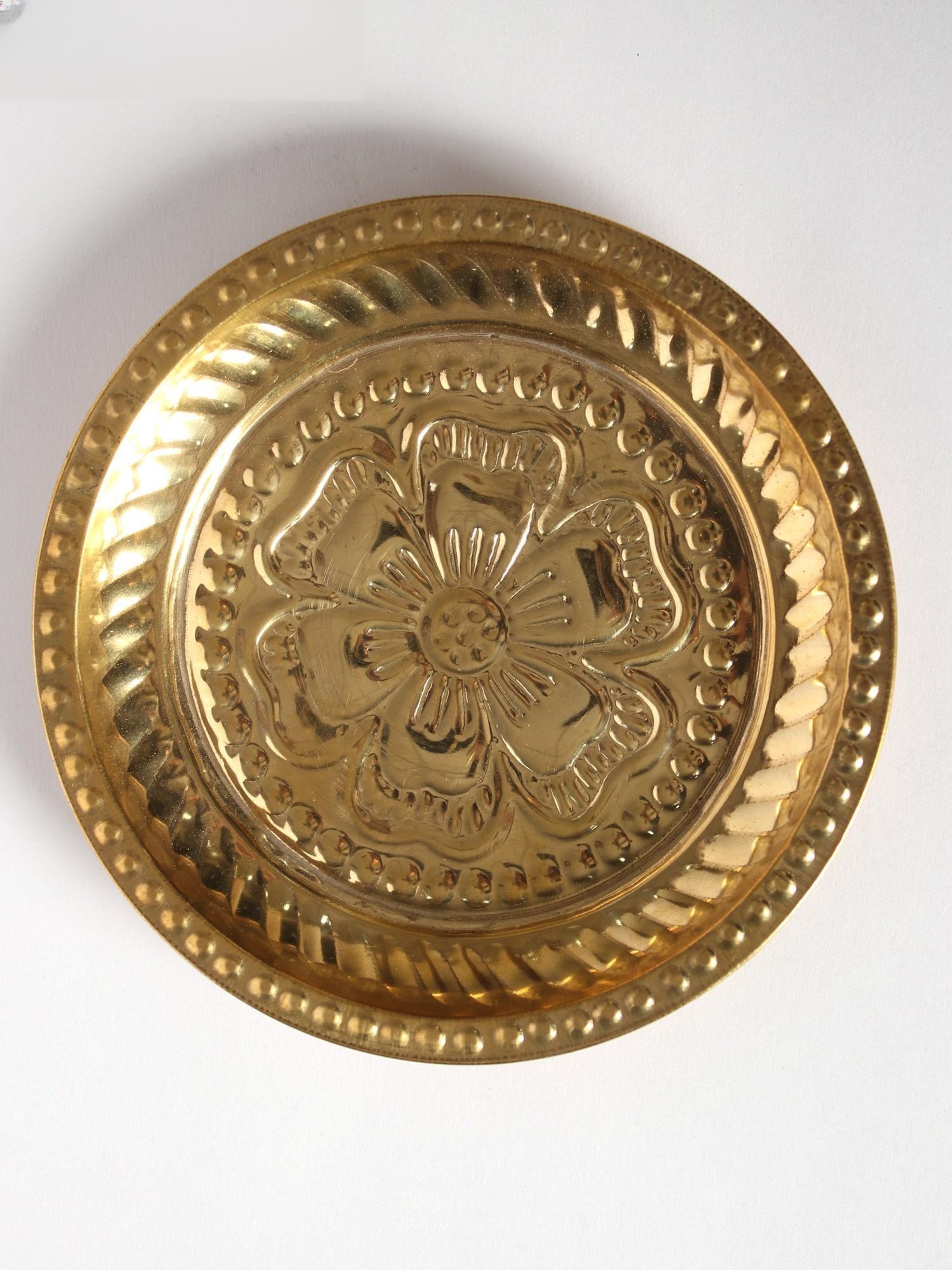 5" Small Ritual Plate in Brass - 2