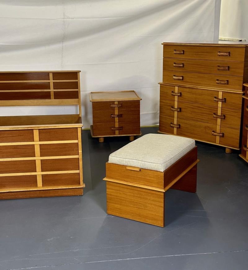 Rare Mid-Century Modern Paul Frankl for John Stuart Complete 1950s Bedroom Set - 9