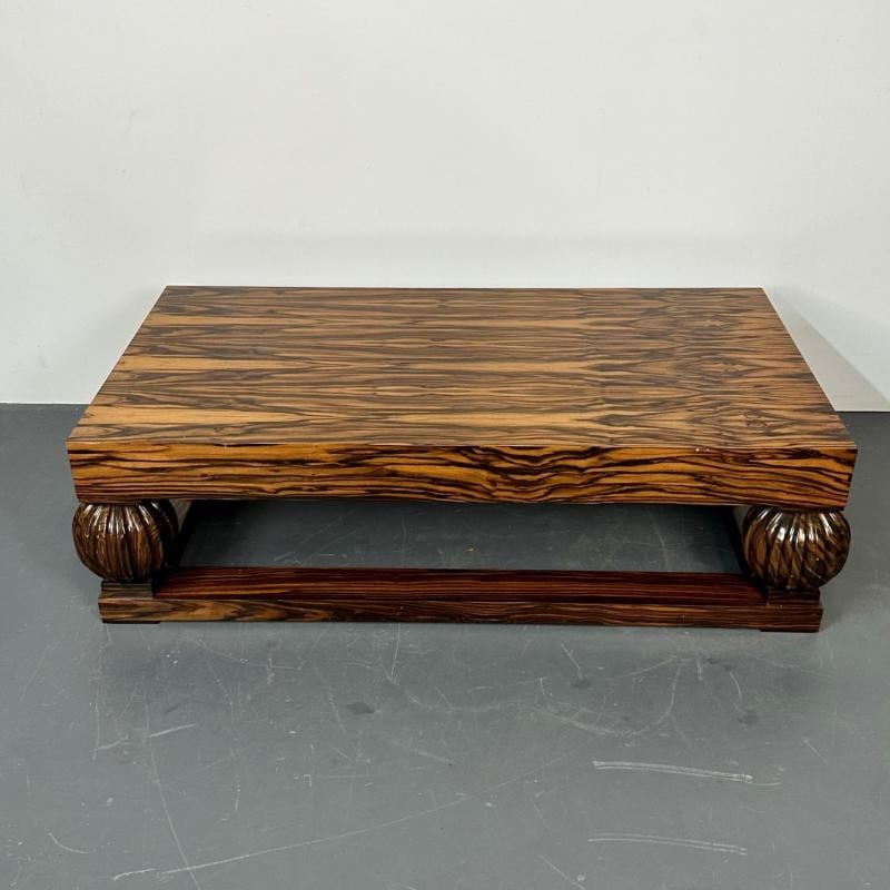 Émile-Jacques Ruhlmann French Art Deco Style Rectangular Coffee Table, Macassar - 2