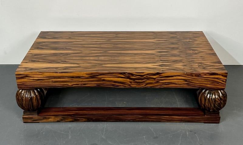 Émile-Jacques Ruhlmann French Art Deco Style Rectangular Coffee Table, Macassar - 3