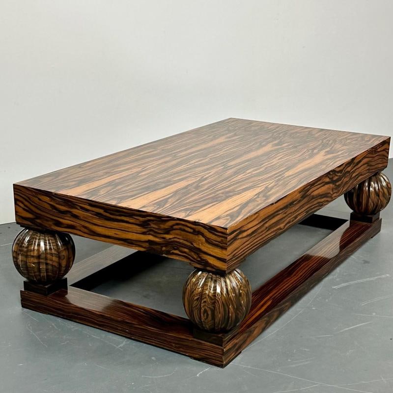 Émile-Jacques Ruhlmann French Art Deco Style Rectangular Coffee Table, Macassar - 7