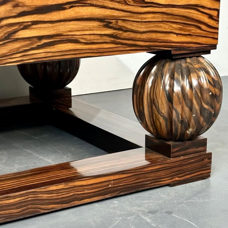 Émile-Jacques Ruhlmann French Art Deco Style Rectangular Coffee Table, Macassar - 8