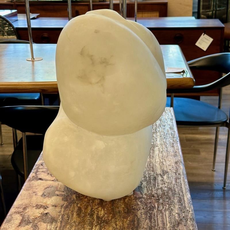 Contemporary Figural Marble Bust Depicting Heart Shaped Face Signed Forma - 9