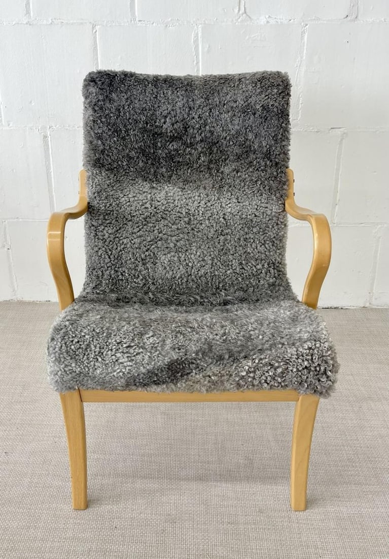 Mid-Century Modern 'Mina' Lounge / Arm Chair, Bruno Mathsson, Sweden, 1950s - 2