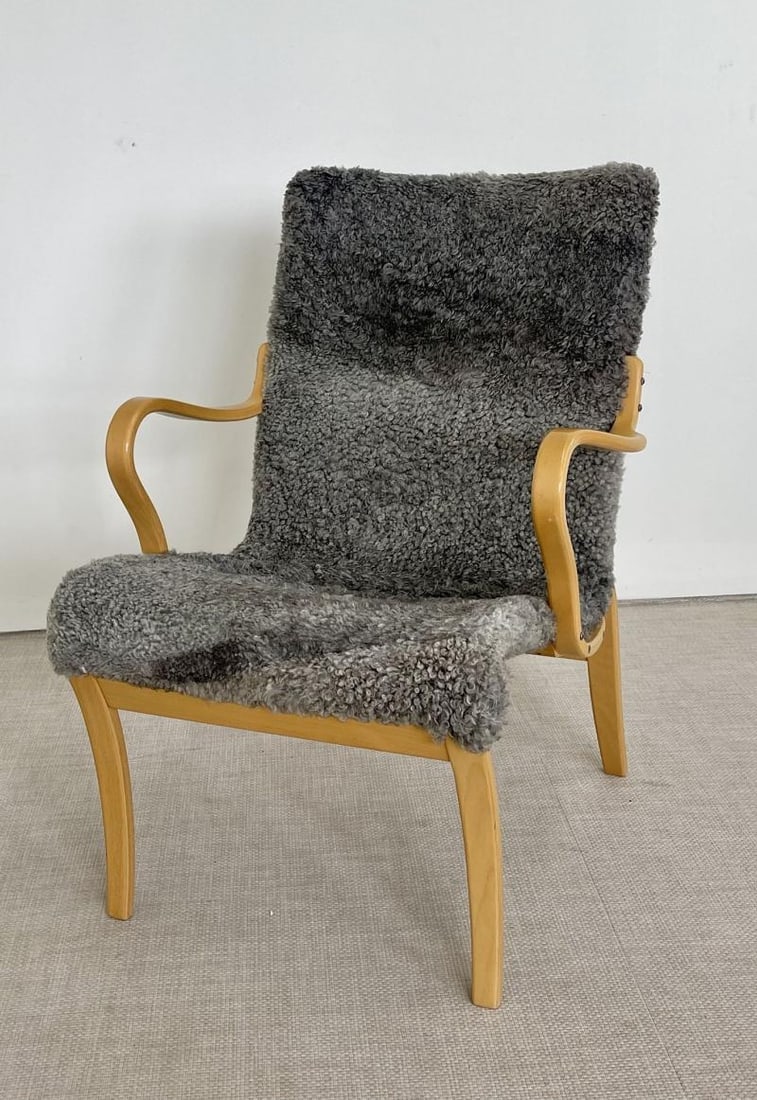 Mid-Century Modern 'Mina' Lounge / Arm Chair, Bruno Mathsson, Sweden, 1950s - 6