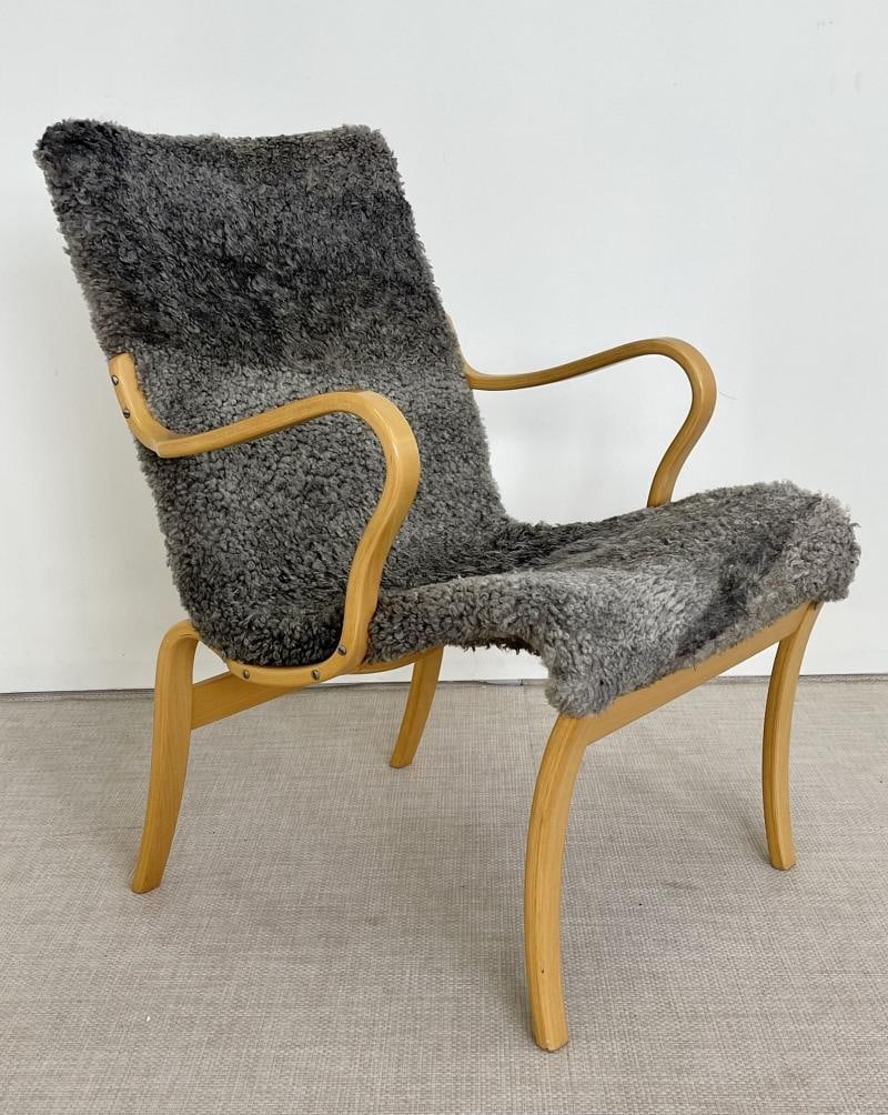 Mid-Century Modern 'Mina' Lounge / Arm Chair, Bruno Mathsson, Sweden, 1950s - 7