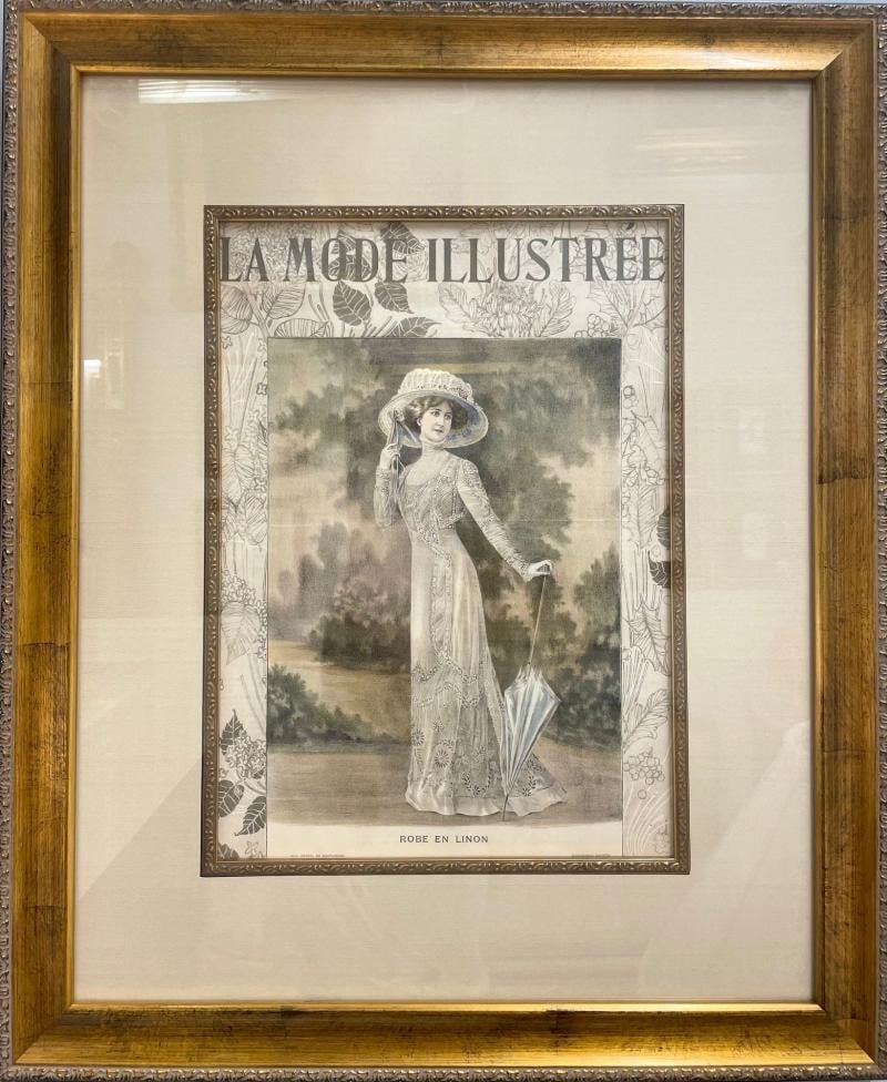 La Mode Illustree Print Nicely Framed and Matted - 2