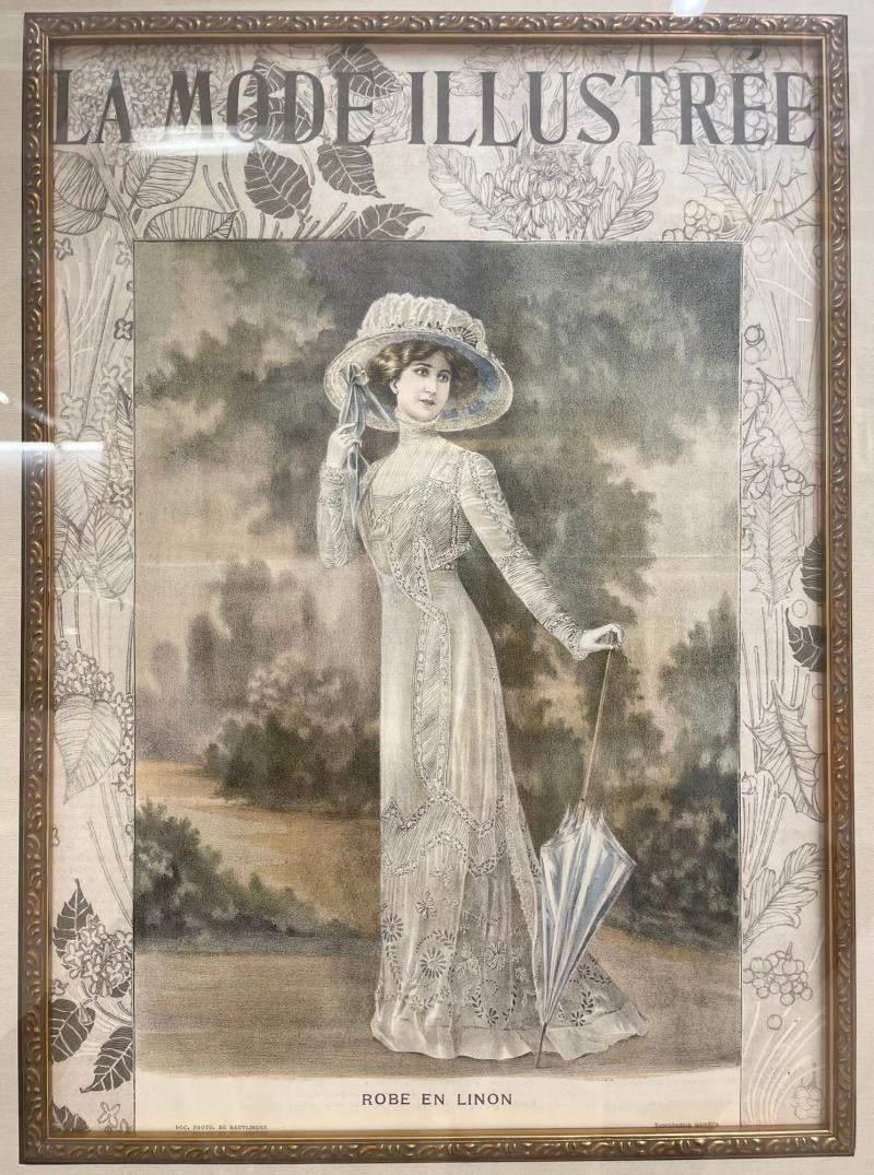 La Mode Illustree Print Nicely Framed and Matted - 3