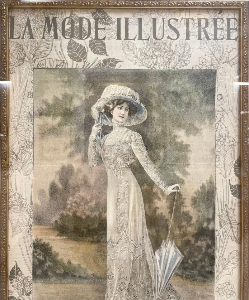 La Mode Illustree Print Nicely Framed and Matted - 4