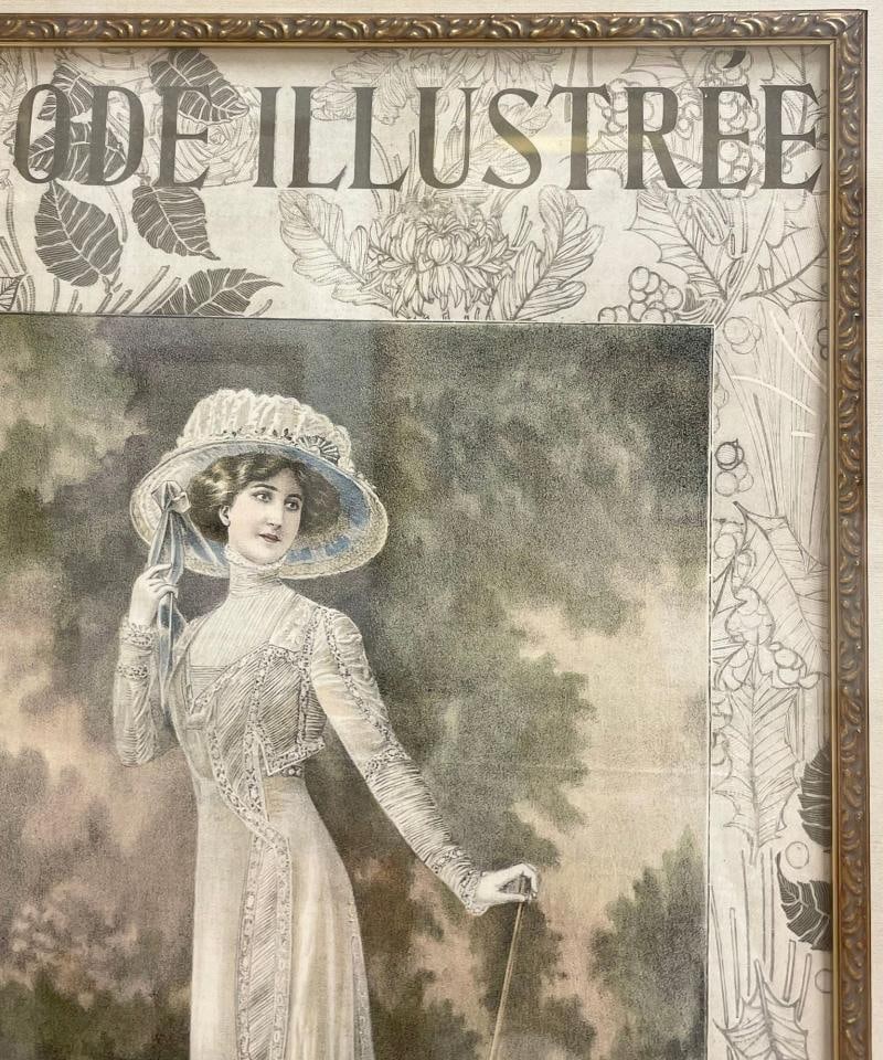 La Mode Illustree Print Nicely Framed and Matted - 7