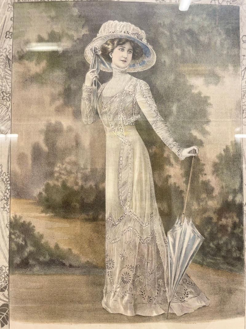 La Mode Illustree Print Nicely Framed and Matted - 8