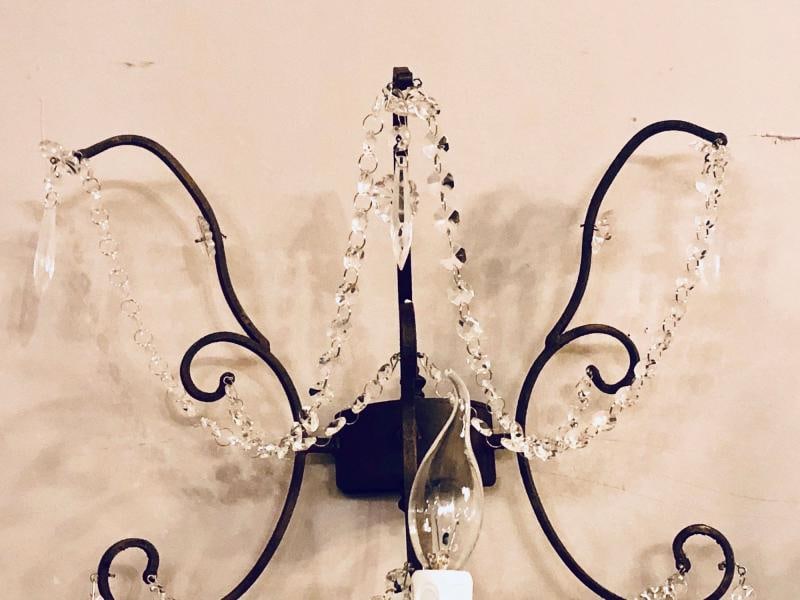 3 Pair Metal Timothy Oulton Paris Wall Sconces In The Style Of Niemann Weeks - 3