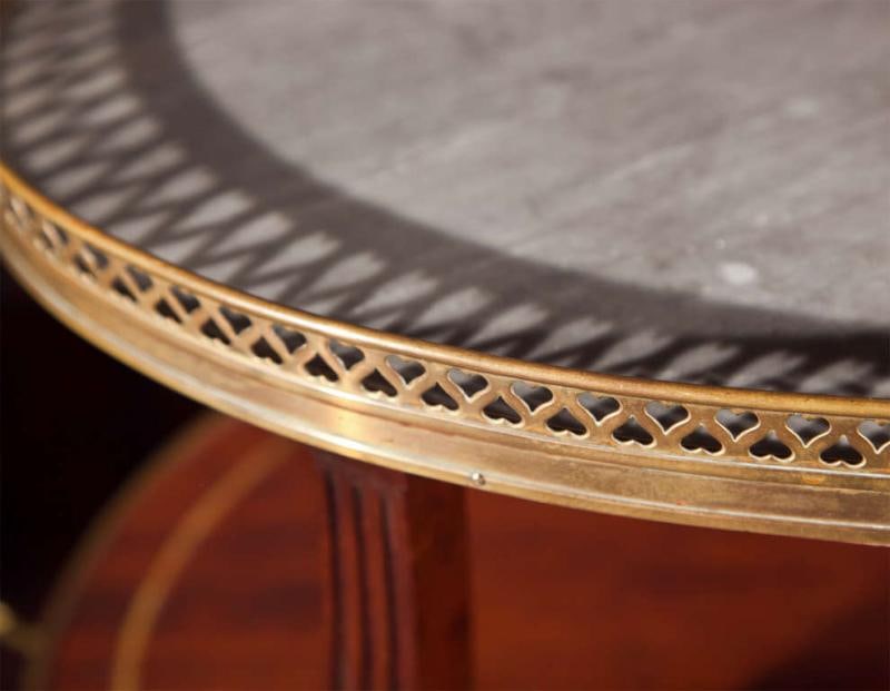 French Two-Tier Mahogany Dessert Stand Manner of Louis XVI - 5