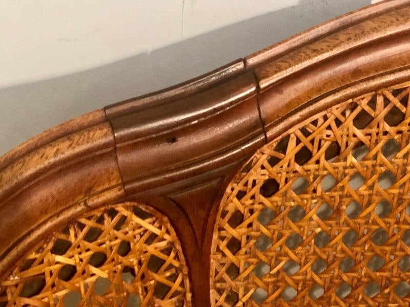 18th Century French Caned Bergère de Bureau - 5