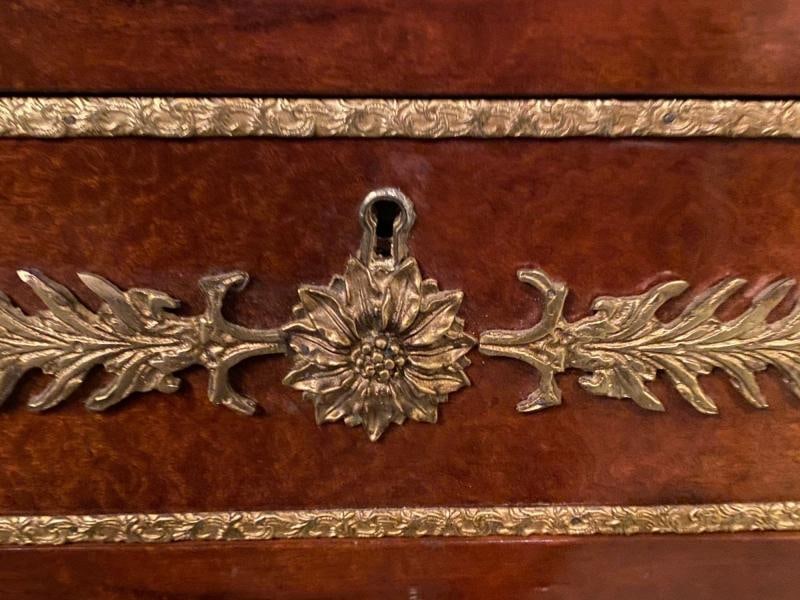 Pair Of Maison Jansen Russian Neoclassical Style Cabinets or Commodes Marble Top - 7