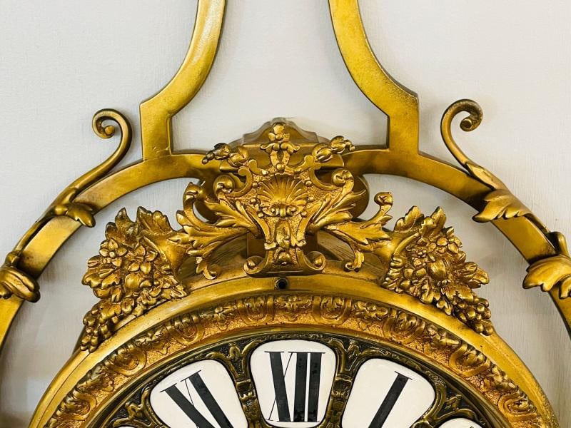 Bronze Sconce Wall or Cartel Clock. Lerolle Freres, Paris, Rare, Unusual - 5