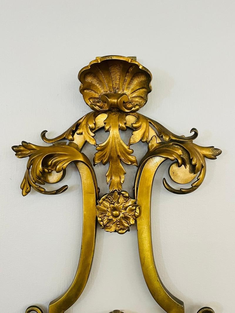 Bronze Sconce Wall or Cartel Clock. Lerolle Freres, Paris, Rare, Unusual - 8