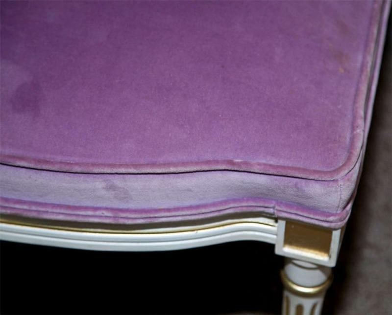 Pair of French Louis XVI Style Painted Foot Stools - 3