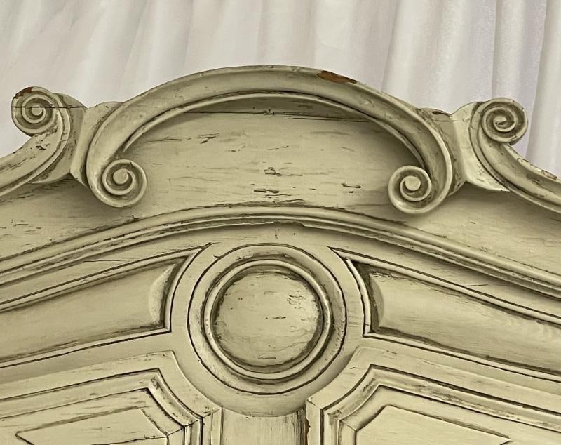 19th Century Gustavian Bookcase Cabinet, Cupboard, Antiqued Mirror, French - 6