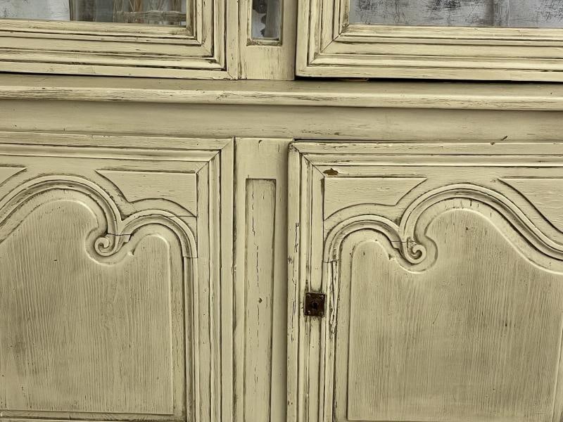 19th Century Gustavian Bookcase Cabinet, Cupboard, Antiqued Mirror, French - 8