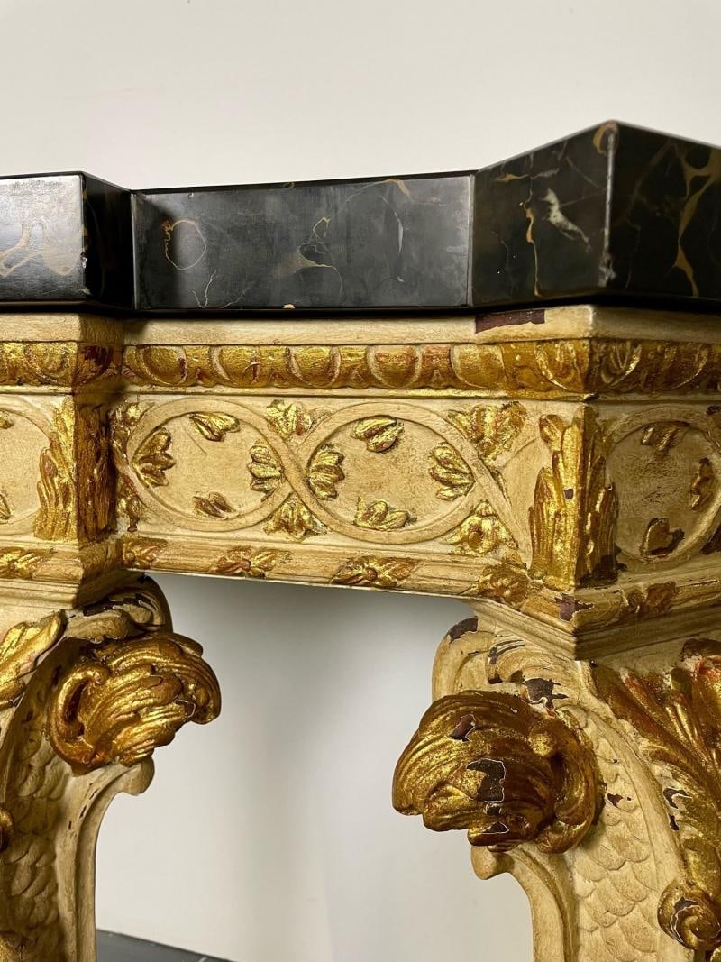Monumental Marble Top Louis XV Style Console, Sideboard, Maison Jansen, 19 Cent - 10