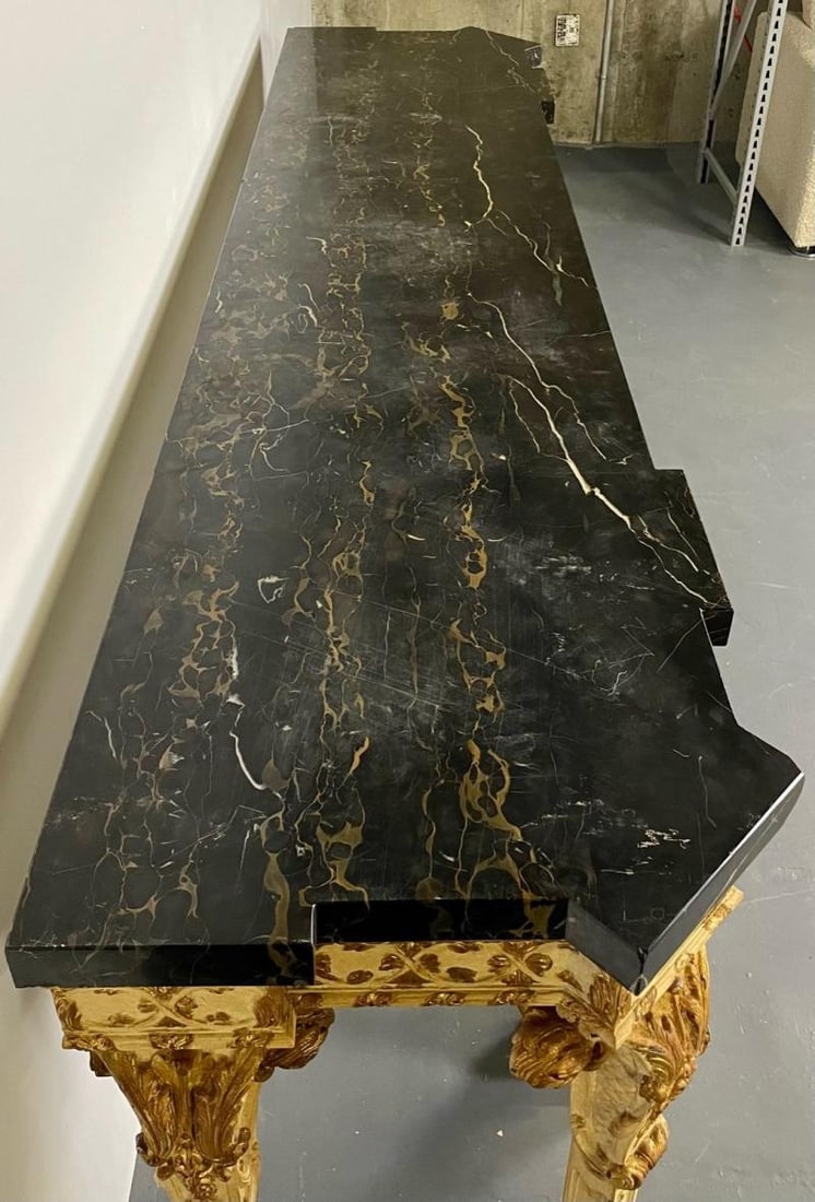 Monumental Marble Top Louis XV Style Console, Sideboard, Maison Jansen, 19 Cent - 7