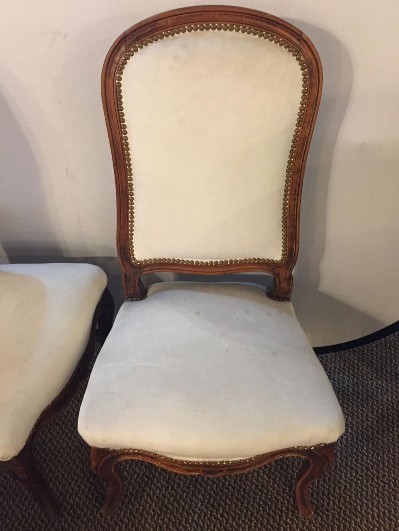 Pair of Louis XV Style Maison Jansen Attributed Boudoir/Slipper or Side Chairs - 5