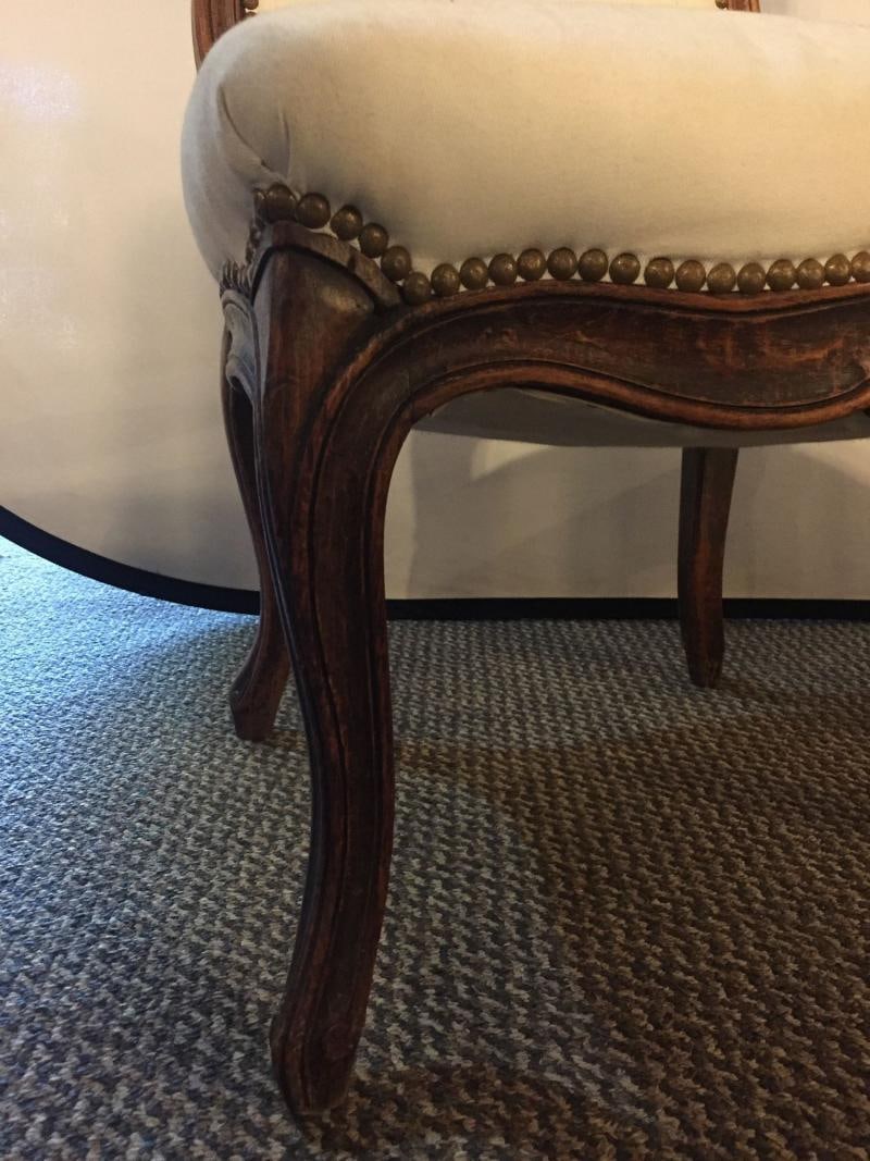 Pair of Louis XV Style Maison Jansen Attributed Boudoir/Slipper or Side Chairs - 7