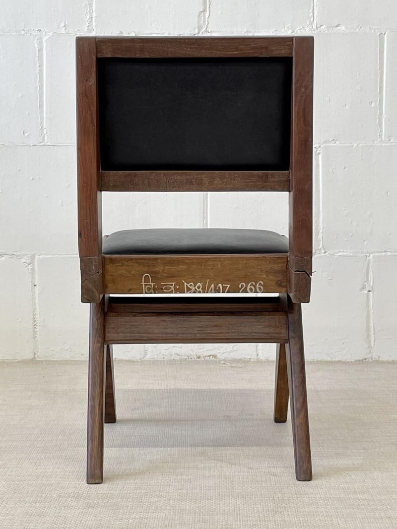 Set Six Authentic Upholstered Armless Dining / Side Chairs, Mid-Century Modern - 10