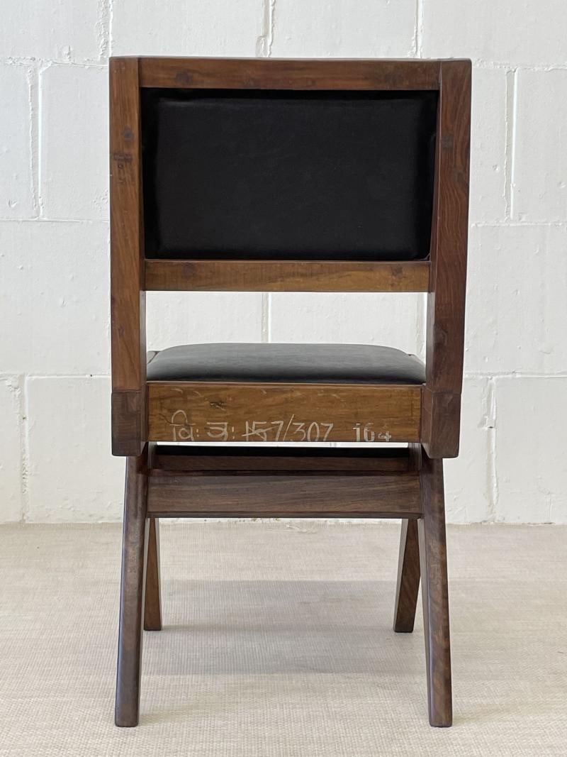 Set Six Authentic Upholstered Armless Dining / Side Chairs, Mid-Century Modern - 11