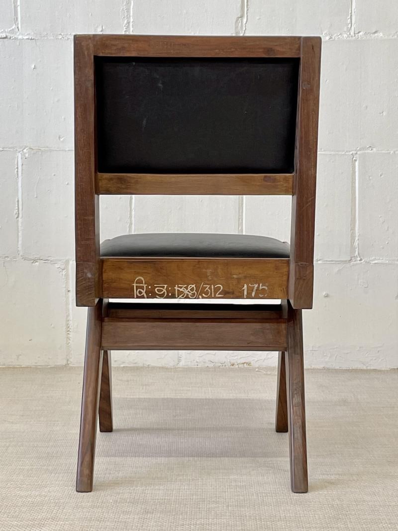 Set Six Authentic Upholstered Armless Dining / Side Chairs, Mid-Century Modern - 12