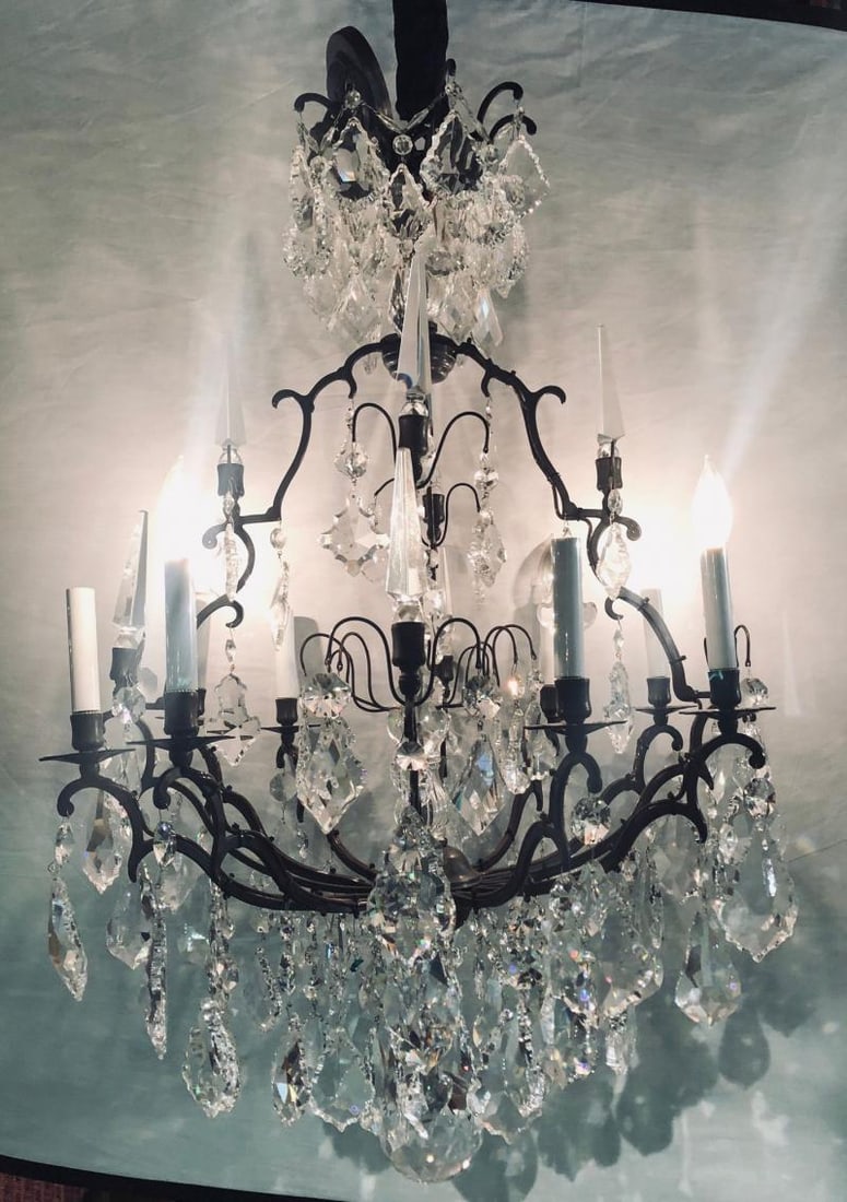 Versailles Chandelier with Swarovski Strass and Crystal Pendants - 2