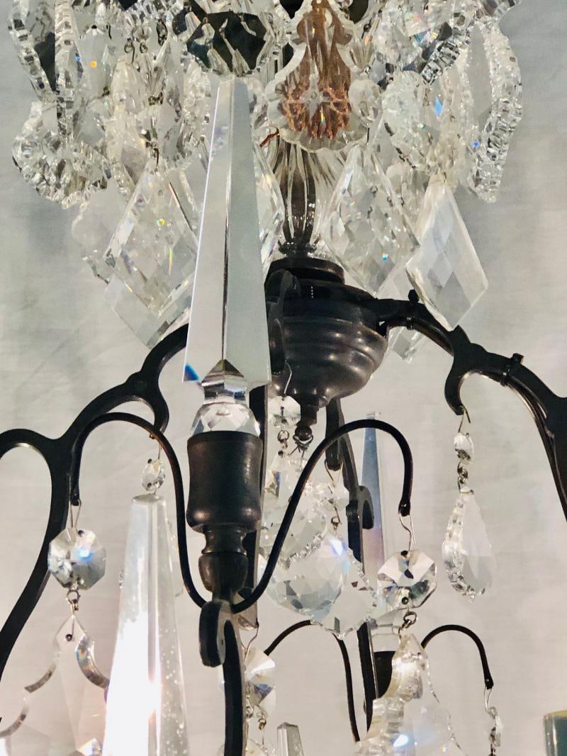 Versailles Chandelier with Swarovski Strass and Crystal Pendants - 6