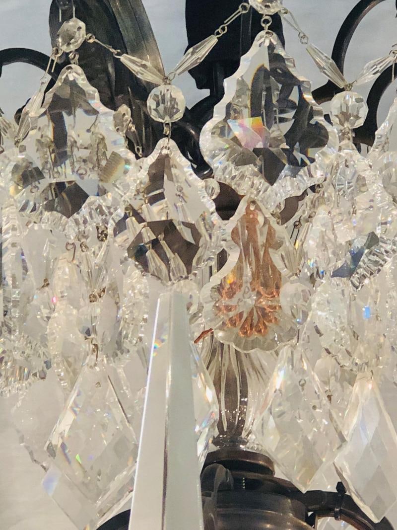 Versailles Chandelier with Swarovski Strass and Crystal Pendants - 7