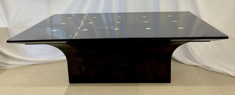 Jimeco Parchment Dining Conference Table Goat Skin Brass Inlaid Enrique Garcel - 3