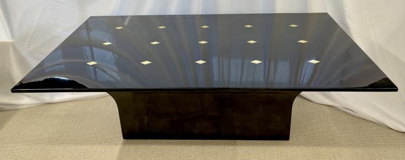 Jimeco Parchment Dining Conference Table Goat Skin Brass Inlaid Enrique Garcel - 5