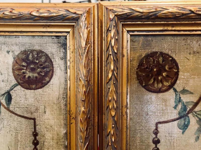 French 19th Century, Oil on Canvas, Wall Panels or Trumeau Paintings - 10