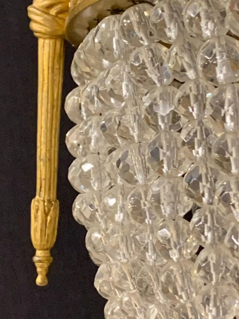 19th Century Dore Bronze Chandelier, Louis XVI, Wedgewood Plaques - 6