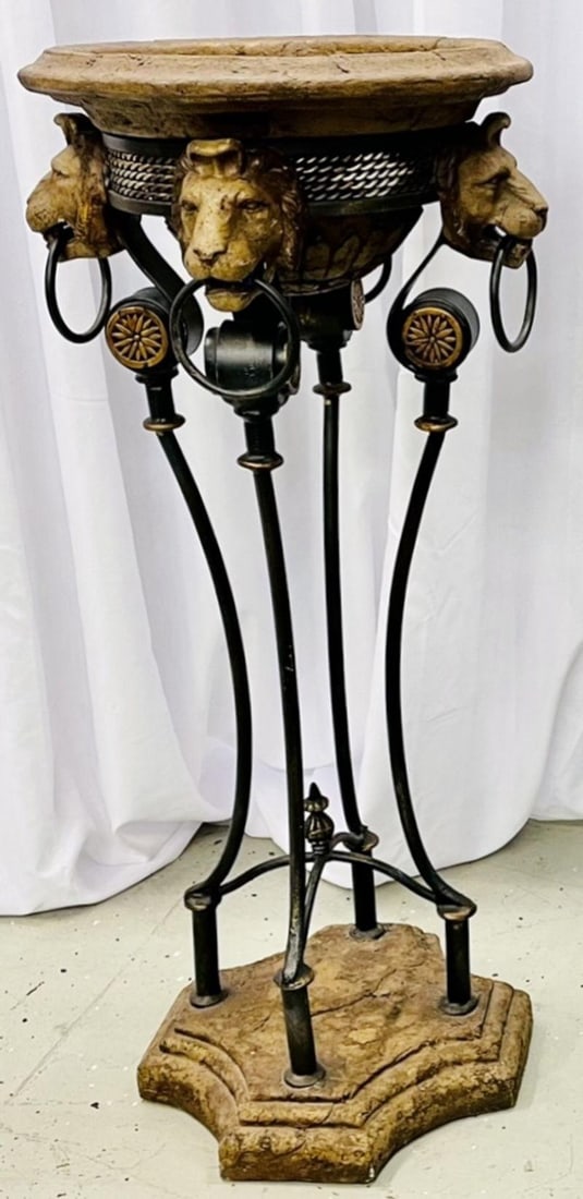 Pair of Figural Empire Style Jardinières, Planters on Stands, Europe, 1960s - 2