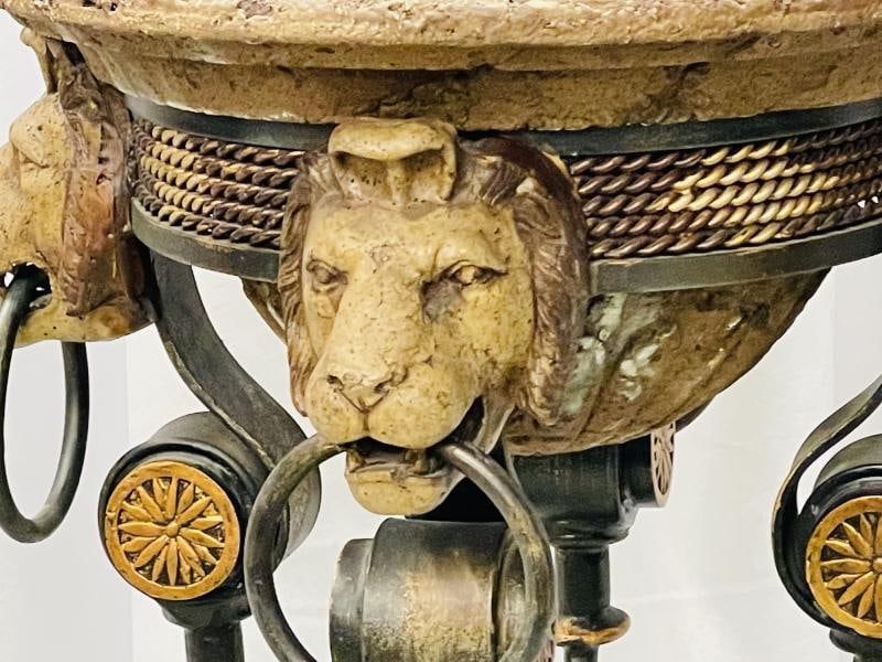 Pair of Figural Empire Style Jardinières, Planters on Stands, Europe, 1960s - 7