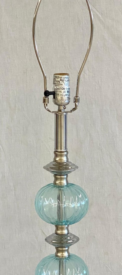 Mid-Century Modern Murano Glass Standing Floor Lamp - 5