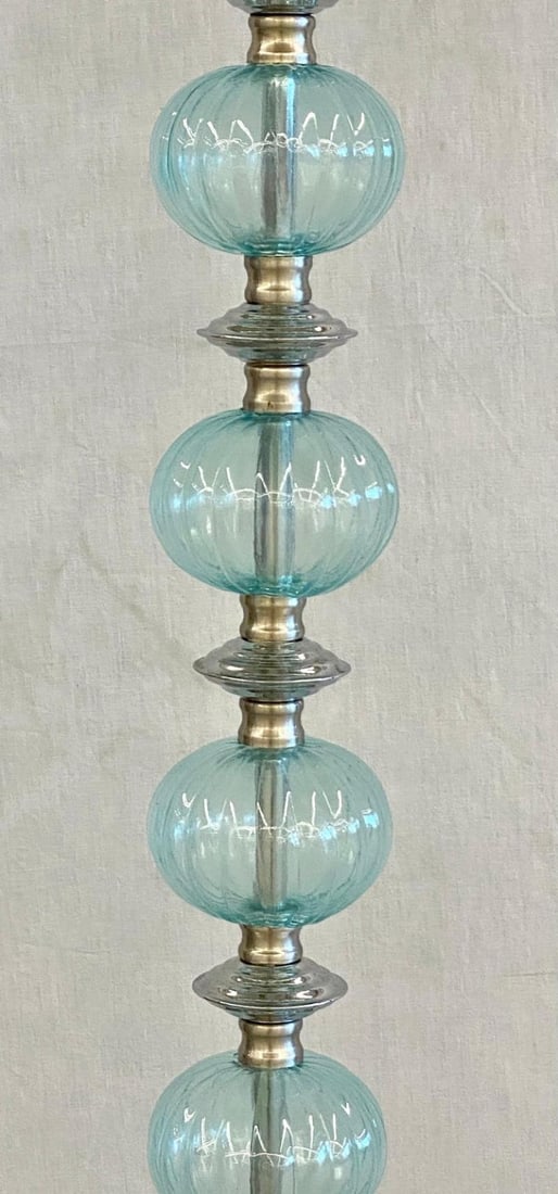 Mid-Century Modern Murano Glass Standing Floor Lamp - 6