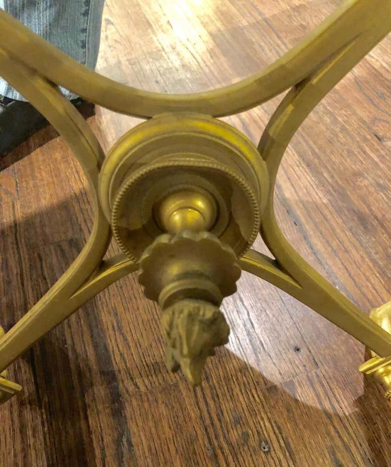 Pair of Bagues Style Gilt Bronze Neoclassical End Tables or Pedestals - 12